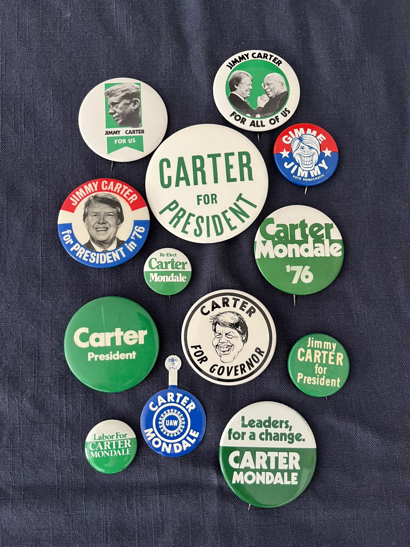Jimmy Carter Political Buttons