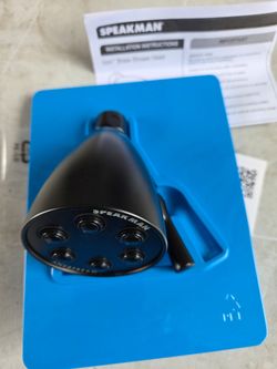 New Speakman S-2252-MB Signature Brass Icon Anystream High Pressure Adjustable Shower Head, Matte Black, 3 Settings. These Retails over$100