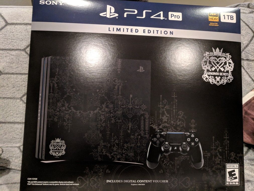 PS4 Pro Kingdom Hearts 3 Edition New Unopened