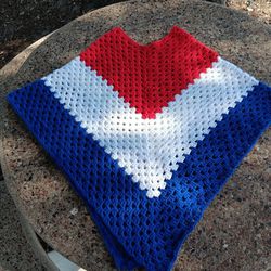 Crocheted Medium Poncho