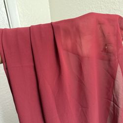 Burgundy Chiffon Tablerunners