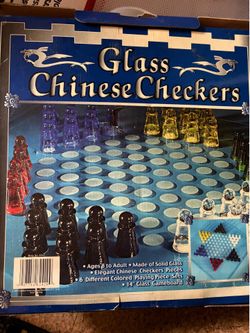 Glass Chinese checkers