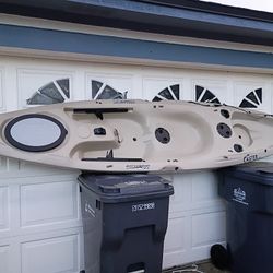 Perception Sport Caster Fishing Kayak 12.5 Ft Sit On Top Metal Rudder