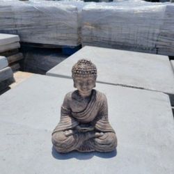 Concrete Meditating Buddha Statue / Cement Garden Backyard Buddhas