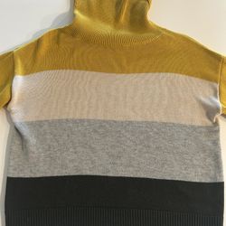 Sweater -  Colorblock Turtle Neck 