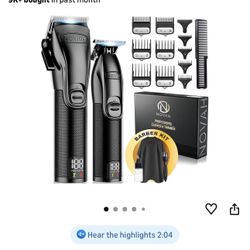 Novah Professional Barber  Hair Clippers And Trimmer  for Men 