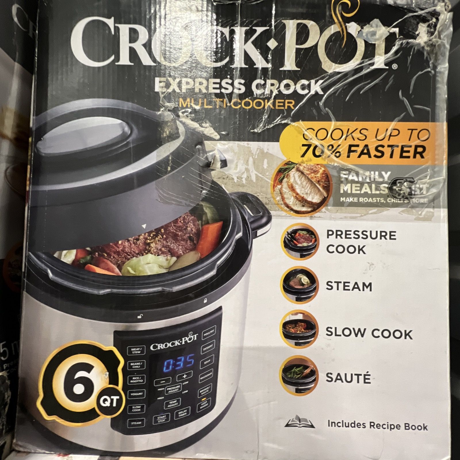 Crock pot 6 quart multi function cooker
