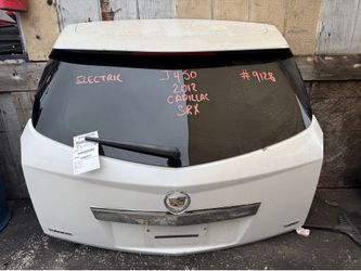 2010 - 2016 Cadillac SRX Trunk Lid Tailgate White W/Spoiler