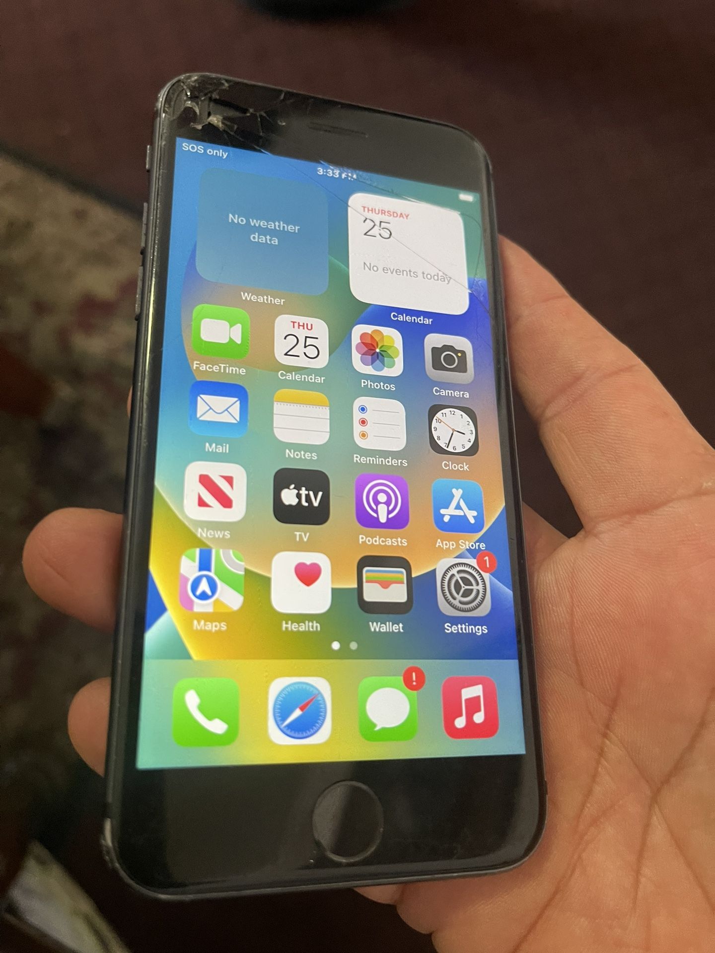 iPhone 8 64gb Unlocked. Front Screen Is Cracked. Working Excellent.