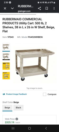 RUBBERMAID COMMERCIAL PRODUCTS UTILITY CART