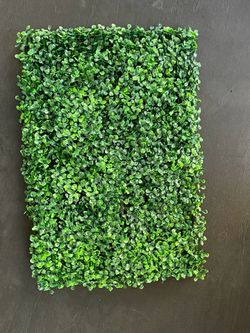 Artificial boxwood hedge panels