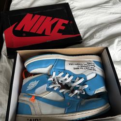 Off White Jordan 1’s “UNC” Size 11