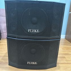 1300 Watts FUJIKE F-10 KARAOKE SPEAKERS, 5 WAY, 10” WOOFER