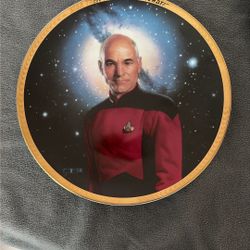 "Star Trek: The Next Generation" Captain Jean-Luc Picard collector plate. 1993