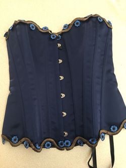 Brand new corset blue size M