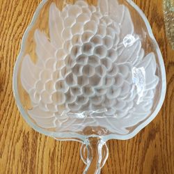 Raspberry Glass Serving Bowl