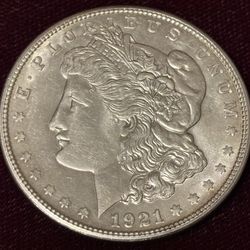 $1 1921 Morgan Dollar, Coin USA