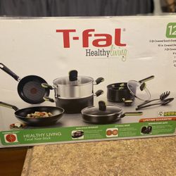 T Fal Healthy Living 12 PCs Cookware