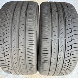 Two Tires 275/35/22 Continental Premium Contact 6 Like New With 80-85% Left BMW X5 X6 Front Mint • 