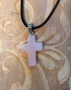 Natural Stone Crosses with 16 Inch Nylon Cords Hand Made