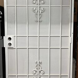 New White Security Door with White Screen 42” x 79.5”