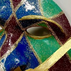 Authentic Venetian Mardi Gras Mask From Venice