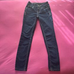 Justice Dark Wash Skinny Jeans
