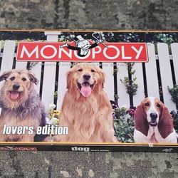 Monopoly Dog Lovers Edition (2007) Factory Sealed Game Contents 100% Complete!!
