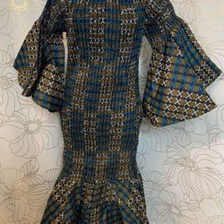 African Print Mermaid dress 