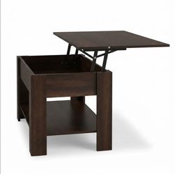 Brand New 41" Lift Top Coffee Table with Storage - Dark Wood (Fully Assembled!)