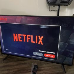 Vizio 50” Smart TV 4K With New Remote Control. $120 Firm On Price