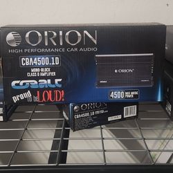 New!! Orion COBALT 4500w 1ch Amplifier 