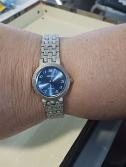 Geneva Stainless Steel Quartz Watch
