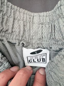 Grey pro club shorts size L