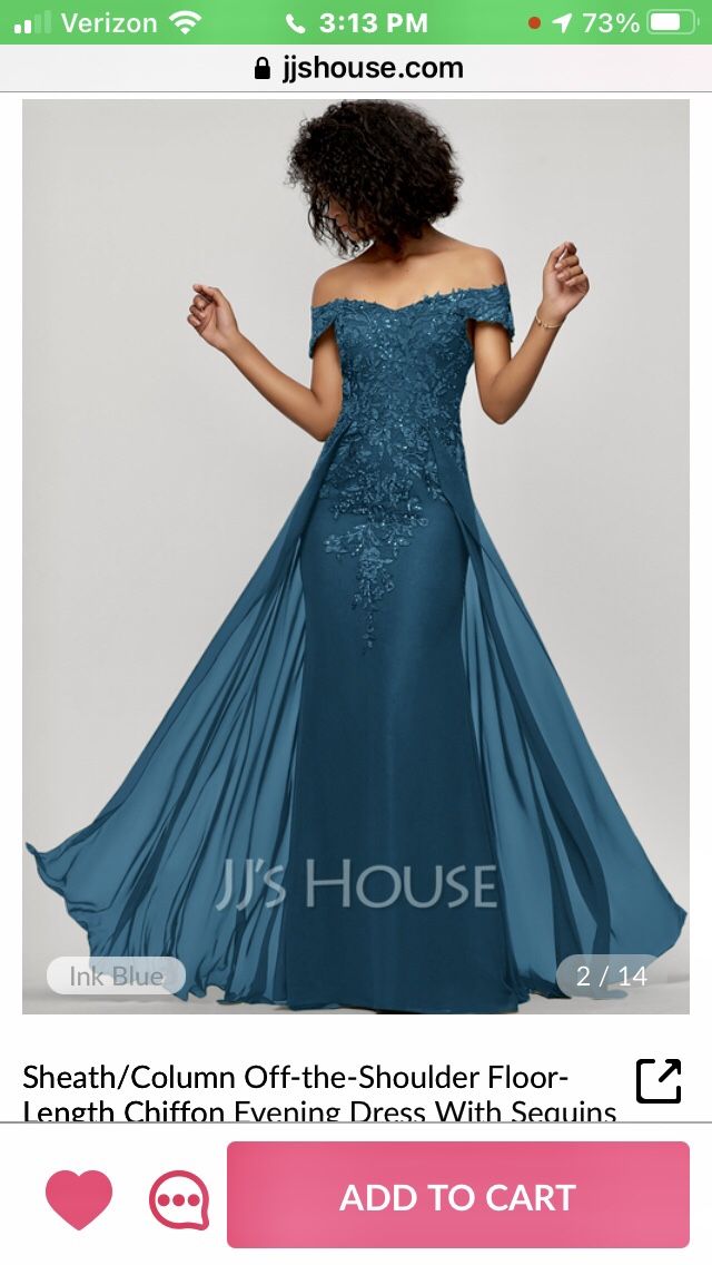 Jjshouse ink cheap blue dress