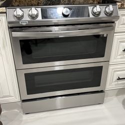 Samsung Duo flex Electric Double Oven Slide In Range 