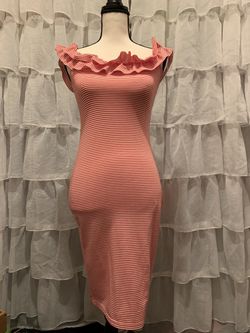 Red Stripped Dress - S- New