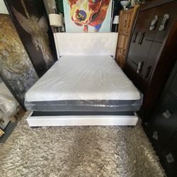 Queen Bed Frame And Mattress 