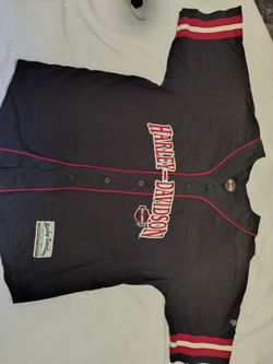 Men's medium baseball jersey style Harley Davidson shirt