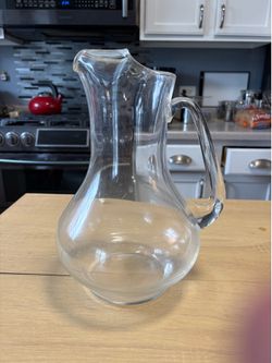 Glass pitcher