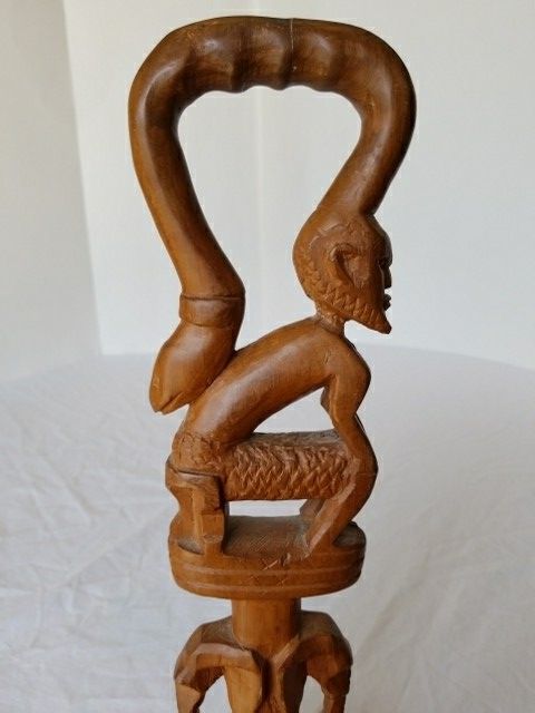 Vintage African Walking Stick Cane from Nigeria