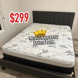 New Queen Bed Frame And Mattress 