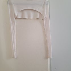 Alo Yoga Thrill Seeker Shrug Top White