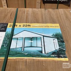 Metal Shed Garage 23x22  New