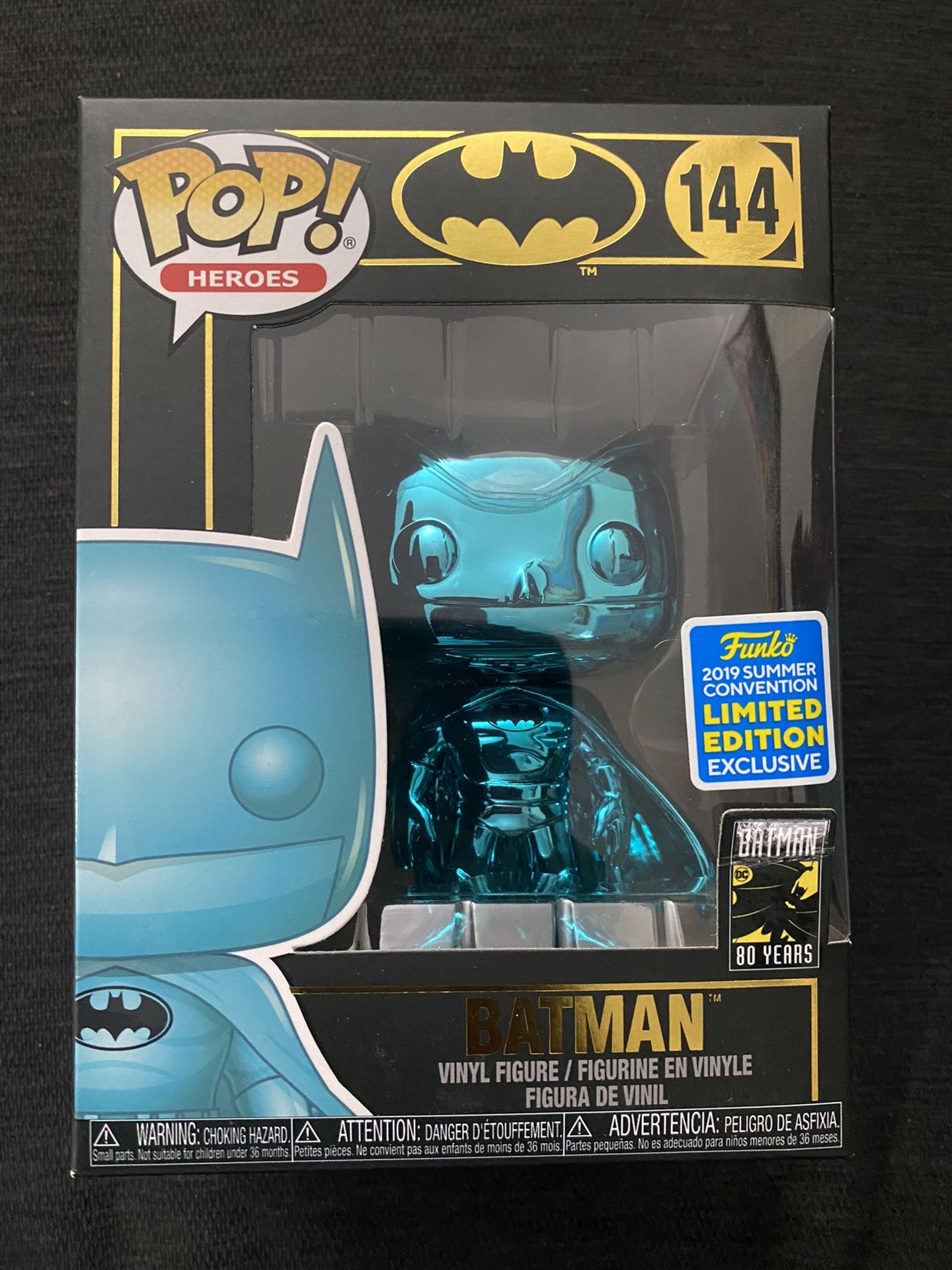 Funko pop DC Heroes Batman 144 Teal Chrome