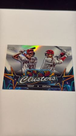2023 Topps Chrome Cosmic Star Clusters Mike Trout & Shohei Ohtani #SC-3 - MINT
