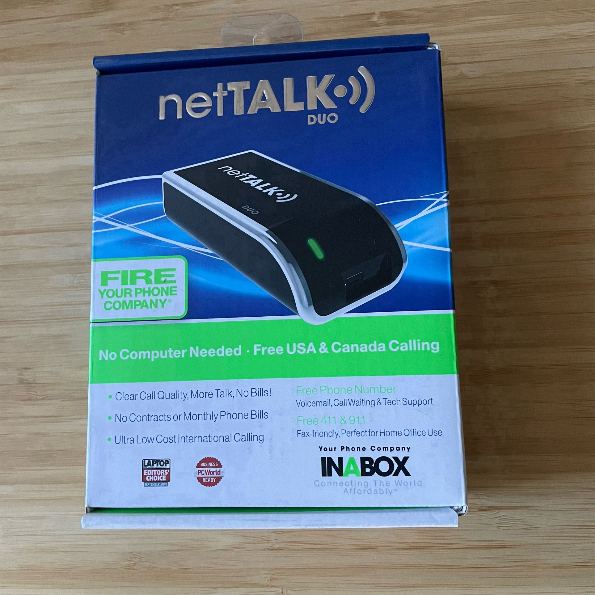netTALK Duo Phone VoIP Service Adapter - Black