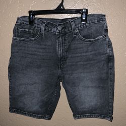 Levi Strauss 511 Men’s Black Gray Shorts Sz: 32 - Pre-owned