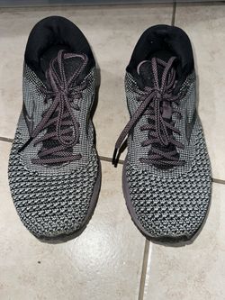 Brooks Running Shoes Women’s 8 Gray Black Purple Athletic Sneakers