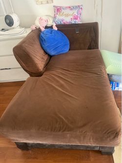 Chocolate brown futon couch